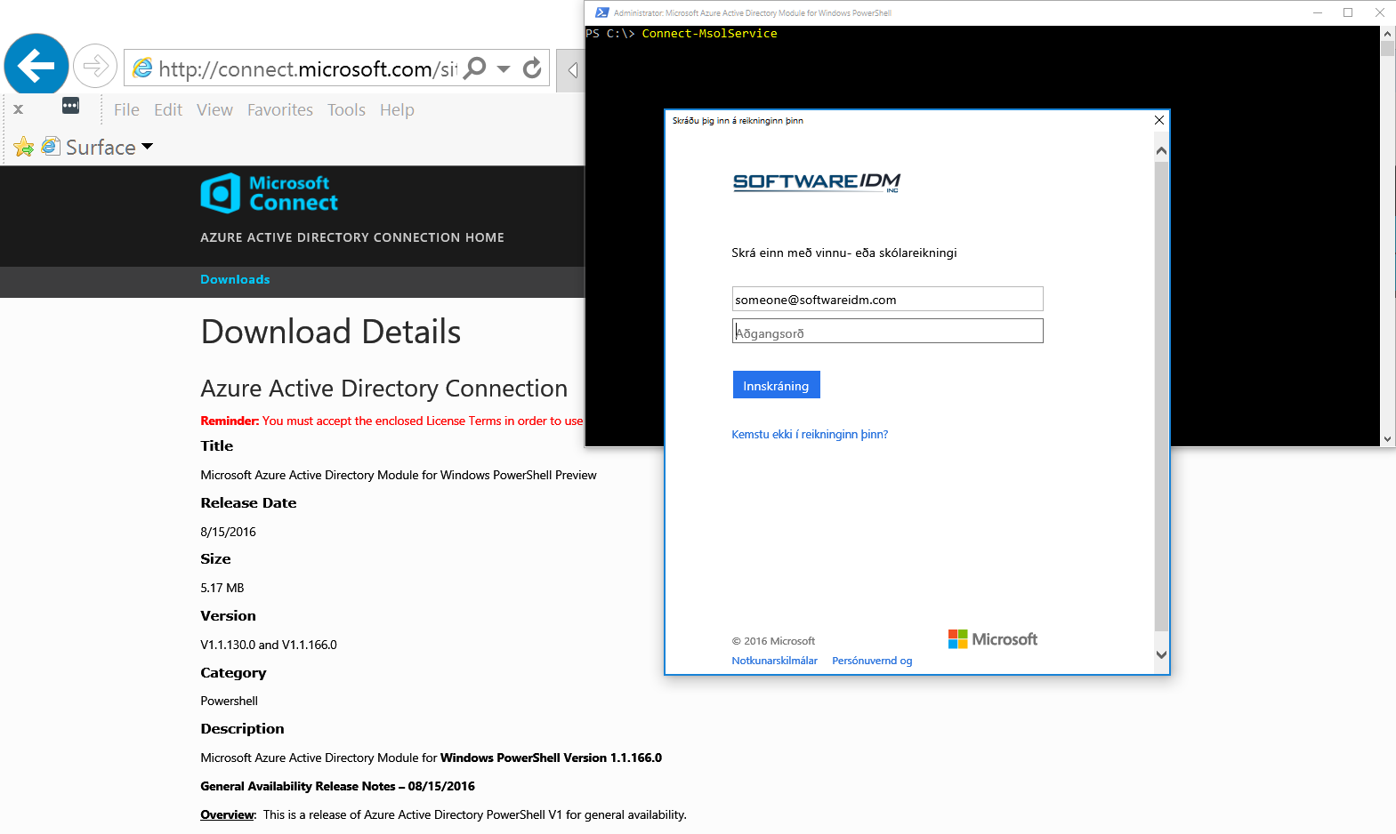 connect to skype for business online powershell